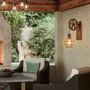 Wall-Mounted Pulley Lamp