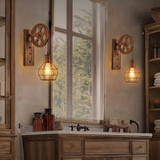 Wall-Mounted Pulley Lamp